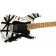 EVH Striped Series 78 Eruption White with Black Stripes Relic Body Angle