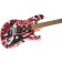 EVH Striped Series Frankie Electric Guitar Red White Black Relic Body Angle