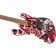 EVH Striped Series Frankie Electric Guitar Red White Black Relic Body Angle 2