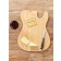 Fender Bamboo Tele Chopping Cutting Board with Wine Glass