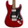 Fender Limited Edition Mahogany Blacktop Stratocaster HH Crimson Red Transparent Body