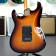 Fender American Ultra Luxe Stratocaster 2-Colour Sunburst Rosewood Body Back