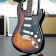 Fender American Ultra Luxe Stratocaster 2-Colour Sunburst Rosewood Body Angle