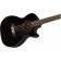 Fender CB-60SCE Black Acoustic Bass Guitar Body Angle