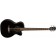 Fender CB-60SCE Black Acoustic Bass Guitar Front Angle