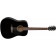 Fender CD-60S Acoustic Guitar Black Front Angle