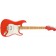 Fender DE Player Stratocaster HSS Fiesta Red Matching Headstock Front