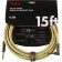 Fender Deluxe Series Instrument Cable Straight Angle 15 Foot Tweed Front