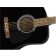 Fender FA-115 Dreadnought Pack Black Walnut Fingerboard Body Detail