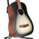 Fender FA-15 3/4 Acoustic Guitar With Gig Bag Moonlight Burst B Stock Body Angle