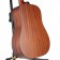 Fender FA-15 3/4 Acoustic Guitar With Gig Bag Moonlight Burst B Stock Body Back Angle