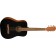 Fender FA-15 Three Quarter Scale Steel with Gig Bag Black Front Angle