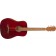 Fender FA-15 Three Quarter Scale Steel with Gig Bag Red Front Angle