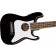 Fender Fullerton Strat Ukulele Black Body Angle