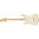 Fender Limited Edition Mahogany Blacktop Stratocaster HHH Olympic White Gold Hardware Back