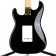 Fender Limited Edition MIJ Traditional II '60s Stratocaster Black w/Matching Headstock, Gold Hardware