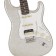 Fender MIJ Limited Edition Stratocaster HSS Silver Sparkle With Black Headstock Body Detail