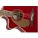 Fender Newporter Player Left Handed Candy Apple Red Body Detail