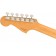 Fender Noventa Jazzmaster Maple Fingerboard Fiesta Red Headstock Back