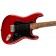 Fender Noventa Stratocaster Pau Ferro Fingerboard Crimson Red Transparent Body Angle