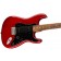Fender Noventa Stratocaster Pau Ferro Fingerboard Crimson Red Transparent Body Angle