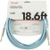 Fender Original Series Instrument Cable 18.6 Foot Daphne Blue Front