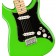 Fender Player Lead II Neon Green Body Angle