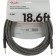 Fender Professional Series Instrument Cable 18.6 Foot Gray Tweed Front