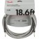 Fender Professional Series Instrument Cable 18.6 Foot White Tweed Front