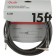 Fender Professional Series Instrument Cable Straight Angle 15 Foot Black Front
