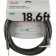 Fender Professional Series Instrument Cable Straight Angle 18.6 Foot Black Front
