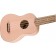 Fender Venice Soprano Ukulele Shell Pink Body Angle