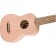 Fender Venice Soprano Ukulele Shell Pink Body Angle