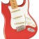 Fender Vintera Road Worn 50s Stratocaster Fiesta Red Maple Body Detail