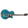 Gretsch G2410TG Streamliner Hollow Body Single-Cut with Bigsby and Gold Hardware Laurel Fingerboard Ocean Turquoise Front Angle