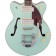 Gretsch G2655T-P90 Streamliner Center Block Jr Double-Cut P90 with Bigsby Laurel Fingerboard Two-Tone Mint Metallic and Vintage Mahogany Stain Body