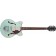 Gretsch G2655T-P90 Streamliner Center Block Jr Double-Cut P90 with Bigsby Laurel Fingerboard Two-Tone Mint Metallic and Vintage Mahogany Stain Front