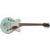 Gretsch G2655T-P90 Streamliner Center Block Jr Double-Cut P90 with Bigsby Laurel Fingerboard Two-Tone Mint Metallic and Vintage Mahogany Stain Front Angle