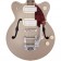 Gretsch G2655T-P90 Streamliner Center Block Jr Double-Cut P90 with Bigsby Laurel Fingerboard Two-Tone Sahara Metallic and Vintage Mahogany Stain Body