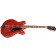 Guild Starfire V with Vibrato Semi Acoustic Guitar Cherry Red Angle