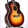 Guild F-512E Rosewood Antique Burst Body Angle