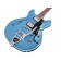 Guild Starfire I DC Pelham Blue Body Angle