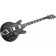 Hagstrom Alvar Black Gloss Front Angle