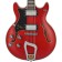 Hagstrom Alvar Left-Handed Wild Cherry Transparent Body