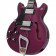 Hagstrom Alvar Left-Handed Limited Edition Metallic Midnight Purple Body