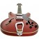 Hagstrom Viking Wild Cherry Transparent Semi Acoustic Guitar