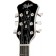 Hofner Verythin Single Cutaway Light Blue Semi Acoustic Headstock