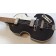 Hofner Violin Bass Contemporary Series Transparent Black Flame Maple Body Angle 2