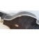 Hofner Violin Bass Contemporary Series Transparent Black Flame Maple Body Back Detail