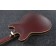 Ibanez AS53-TRF Transparent Red Flat Artcore Body Back Angle